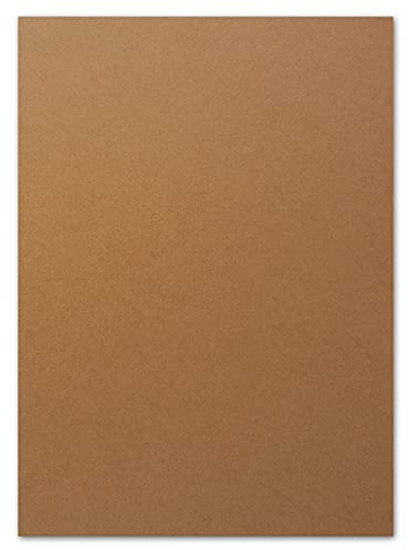 FarbenFroh by GUSTAV NEUSER 50x DIN A4 Papier - Kastanienbraun (Braun) - 110 g/m² - 21 x 29,7 cm - Briefpapier Bastelpapier Tonpapier Briefbogen