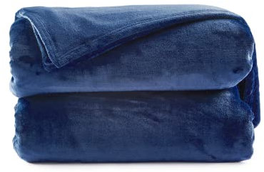Sweetnight Flauschige Kuscheldecke weich warm Dunkelblau XL Fleecedecke als Sofaüberwurf Wohnzimmerdecke Sofadecke Couchdecke für Innen und Außenbereich Tagesdecke Wohndecke 230x270 cm