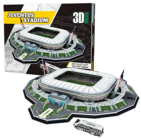 Georgie Porgy 3D Fußballstadion Puzzle DIY Spielzeug Bauen Baukästen (Del Alp Stadion 85 Stück)