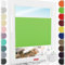 Schuette® Plissee ohne Bohren zum Kleben ● Premium Kollektion: Green Meadow (Grün) ● 100x120cm (Breite x Höhe) ● Suprafix Faltrollo Klebehalterung ● Bequeme Rollo Montage inkl. Video
