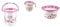 JOYO 3Pcs Bucket set Includes: Jug1.1L / Bucket 18L / Tub (Pink)