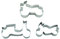 BekkiB - 3er-Set Ausstecher Motorrad - 2x Ausstechform Motorrad und 1x Motorroller - Aus Edelstahl gefertigt und spülmaschinengeeignet - 880625