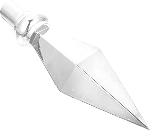YARNOW Flag Pole Topper Fahnenmast Topper Fahnenmast Top Cap Aluminiumlegierung Kreuzknauf Fahnenkopf Ersatz Fahnenmast Ornament für Outdoor Indoor Silber 29X8cm Flagpole Head Replacement