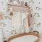 funlife 108 Stück Wandaufkleber für Kinderzimmer Babyzimmer, selbstklebende PVC-Wandtattoo Wandsticker, Boho-Stil-Aufkleber für Mädchen Jungen Baby, Regenbogen & Wolke