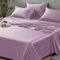 LINENWALAS Organic Vegan Bamboo Flat Sheet Only, Softest, Silky Cool Bamboo Bedding Only Flat Bed Sheet Double Size Luxury Flat Sheet Perfect for Skin (91x108 Inches, Lilac)