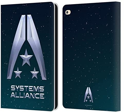 Head Case Designs Licenciado Oficialmente EA Bioware Mass Effect Systems Alliance Logo Gráficos Carcasa de Cuero Tipo Libro Compatible con Apple iPad Air 2 (2014)