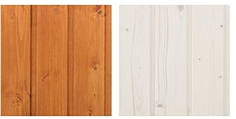 Il kit di impregnanti per l’applicazione su casette in legno interno e esterno - 5 litri di colore BIANCO+ 5 litri di impregnante di colore TEAK + IL REGALO il kit di pennelli