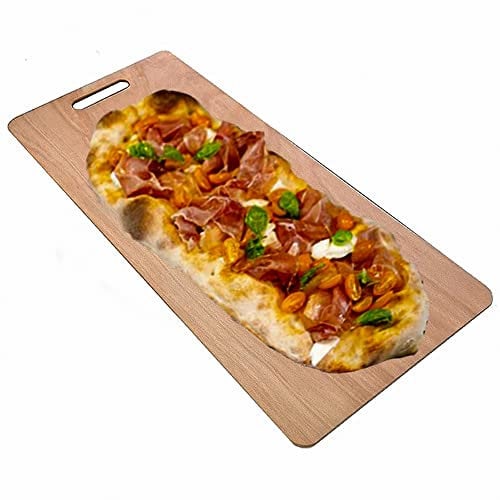 'cosedacasa Pala Roma per pizza a metro in legno di betulla tagliere vassoio rettangolare da pizzeria pinza max ristoranti Made in Italy (Pala pizza 80x40 cm)
