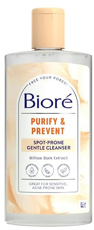 Biore Purify & Prevent - Sanftes Waschgel - Inhalt: 200 ml - Für sensitive, akne-anfällige Haut geeignet - Dermatologisch getestet