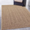 CARPETIA Robuster In- und Outdoor Teppich modern Jute Look wetterfest Balkon Terrasse Esszimmer 200x290 cm