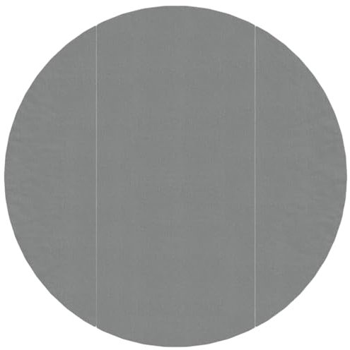 vidaXL Tapiz de Suelo Piscina geotextil de poliéster Gris Claro Ø306cm, Lona Suelo Piscina, Protector de Suelo para Piscina, Alfombra de Piscina