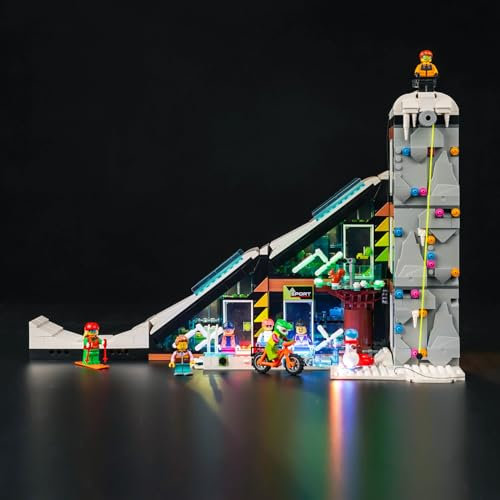 Led Licht Set Kompatibel mit Lego Ski and Climbing Center 60366 (Kein Modell), Dekorationsbeleuchtungsset für City Ski and Climbing Center Kreative Spielzeug
