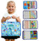 TUNJILOOL Montessori Busy Board - Livre d'activités sensorielles 8-en-1, idéal pour Les Voyages, développement de la motricité Fine et éducation préscolaire