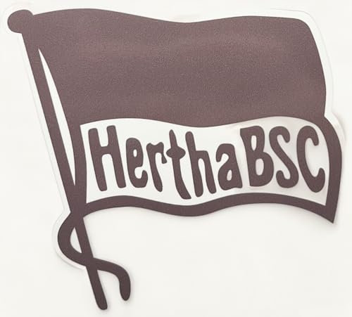 Hertha BSC Berlin Aufkleber - Fahne transparent - mittel Sticker 8 x 8 cm HBSCB