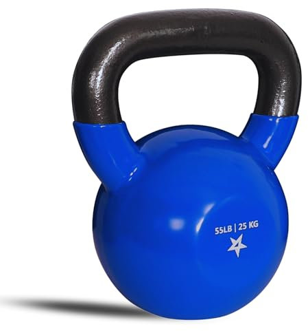 Yes4All Kugelhantel, 25 kg Vinylbeschichtetes Gusseisen, Krafttraining, Kugelhanteln für Heim-Fitnessübungen, schwere Gewichte, Fitnessstudio, Fitness, Ganzkörper-Trainingsgeräte, Push-Up, Griff