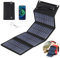 10W Faltbares Solarpanel - Tragbares Solar Ladegerät 5V 2USB Solar Panel Wasserdicht für Outdoor-Aktivitäten, Camping Solar Charger Handy Powerbank Solarpanel