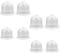 NQEUEPN 8pcs Carburetor Primer Bulbs Replacement, Transparent Fuel Primer Bulb Primer Bulb Carburetor Compatible with 188-12 188-12-1 49-020 615-811 Zama 0057003 0057004 0057025