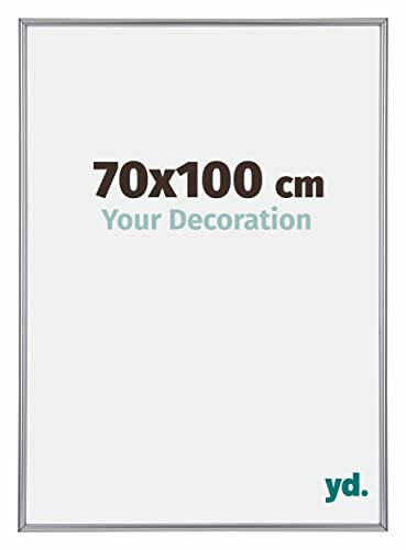 yd. Your Decoration - Puzzlerahmen 70x100 cm - Silber Hochglanz - Puzzlerahmen 1500-2000 Teile - Kunststoff Bilderrahmen - Annecy