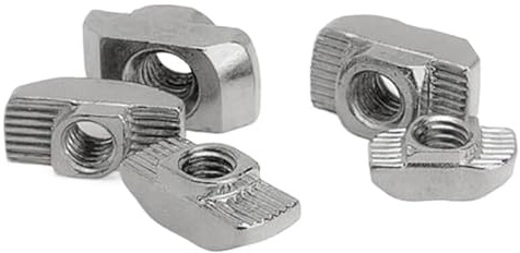 10/20/50/100 Stück M3 M4 M5 M6 M8 Harmmer Head Nut for 20 30 40 45 1515 2525 Series T Nut Hammer Drop In Nut(2525-m4 10pcs)