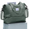 SZLX Travel Duffel Bag Weekend Bag with Trolley Sleeve, Dry & Wet Seperated Sports Gym Waterproof Carry On Bag for Women Men Weekender Tote Hospital Cabin Bag Olive Green