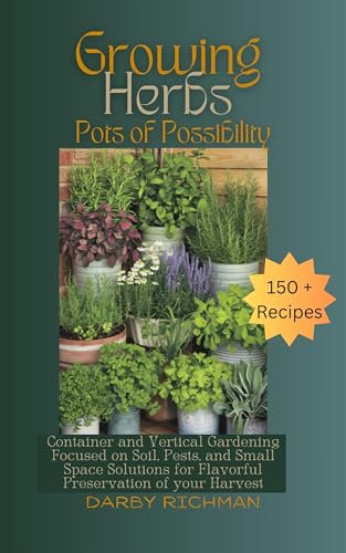 Growing Herbs - Pots of Possibility: Container and Vertical Gardening Focused on Soil, Pest, and Small Space Solutions for Flavorful Preservation of your Harvest
