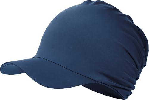 LIiutufy Women's Chemo Headwear & Sun Visor Hat, Wide Brim UV Protection, Breathable Polyester, Elegant Headscarf for Outdoor, Travel, Exercise
