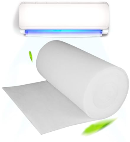 Zuschneidbarer Luftfilter 100x100cm, Filtermatte Luftfilter Rolle Filtermatte, Universal Filtervlies Für Heizung, Lüftung & Klimaanlage, Ca. 0.3cm Stärke, Staubfilter