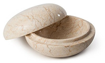 Salón Alegrías mármol lata Rundum Pulido, diámetro 12 cm Crema