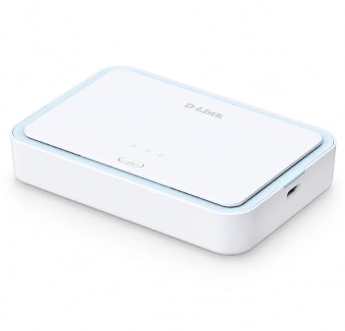 D-Link DBR-330-G Router Mobile 5G NR AX3000 Wi-Fi 6 (DBR-330-G) – Fino a 4,67 Gbps, AX3000 Dual Band, Batteria 5260 mAh, 32 Dispositivi, MicroSD, USB-C, Hotspot 5G Portatile