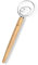 LHU Premium Original - Batidor danés para mejores recetas de masa y pan, acero inoxidable/madera de haya, incluye cepillo de limpieza, grande, 34,3 cm L