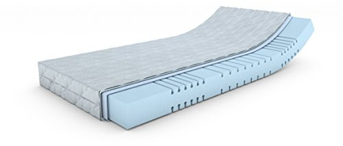 MSS e.K. Mellow-Foam-7-Zonen Kaltschaummatratze 90 x 200 x 16 cm (Kernhöhe: 14 cm) H4