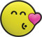 Crocs Smiley Jibbitz-Anstecker| Individualisieren Sie Ihre Crocs mit Jibbitz Smiley Brand Kissing Smiley One-Size
