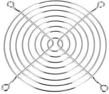 sourcing map Cooling Fan Grill Metal Finger Guard 157mm x 157mm for 120mm x 120mm Fan Pack of 5