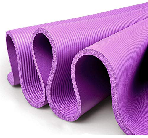 Gloop Hochwertige Yogamatte mit Trageriemen XXL Format für Pilates, Gymnastik, Fitness und Yoga, Erwachsene (Unisex), Lila, 200 x 100 x 1,50 cm