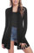 iClosam - Cardigan casual da donna, aperto sul davanti, lavorato a maglia, a maniche lunghe, lunghezza media, maglione caldo, XL