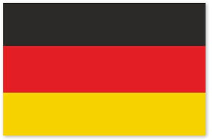 Aufkleber Deutschland-Flagge I Auto-Sticker Fan-Artikel Fahne schwarz rot Gold I außenklebend wetterfest I kfz037