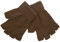 LKXHarleya Wolle Fingerlose Strickhandschuhe, Handgelenk Halbe Strickhandschuhe, Winter Warme Handschuhe FäUstlinge, Unisex, Braun