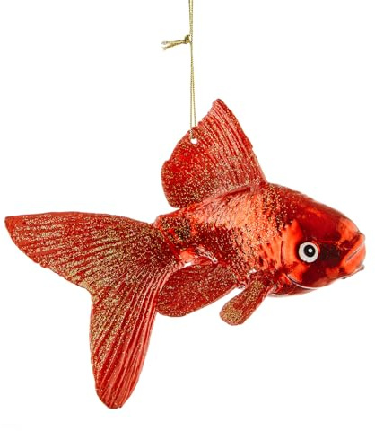 BUTLERS Weihnachtskugel Koi Karpfen Hang ON | Christbaumkugel Glas, Weihnachtsbaumschmuck lustig, kreative Baumschmuck für Weihnachten, Weihnachtsdeko für Girlande & Weihnachtsbaum Deko