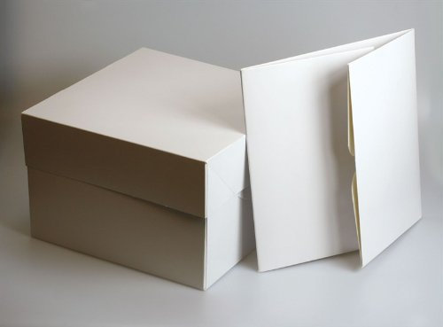 5 x 8 Cake Box White with Lids - Tall (8x8x6 boxes)
