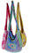 GURU SHOP Upcycling Beutel 3er Set, Sadhu Bag, Hippie Tasche, Schulterbeutel - Mix, Herren/Damen, Mehrfarbig, Synthetisch, Size:One Size, 25x35 cm, Alternative Umhängetasche, Handtasche aus Stoff