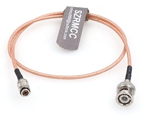 SZRMCC HD SDI BNC Male to DIN1.0/2.3 Male RG179 75ohm RF Coaxial Cable for 4K Video Camera Monitor Recorders (30cm)