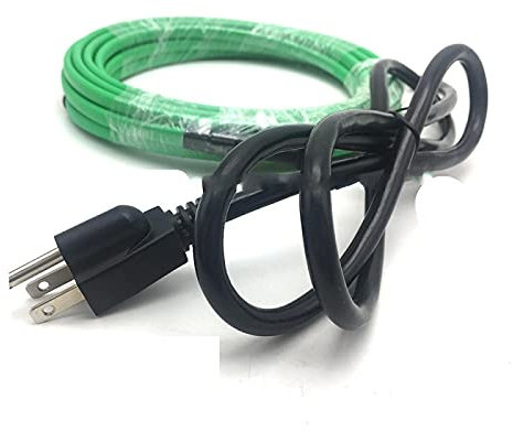 KEPOHK 1~15 m selbstregulierendes Heizkabel in der Wasserleitung 17 W/m Frostschutz-Heizdraht mit Stecker 6 Meter 110 V-mit-US