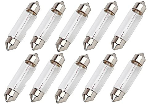 10x Long Life C10W 41 mm 12V SV8,5-8 Original Jurmann Trade langlebig Halogen Ersatz PKW Soffitte Lampe