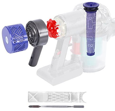 WYWY.Wide Coperchio posteriore motore + filtro HEPA Pre&Post compatibile con Dyson V6 DC58 DC59 DC62 DC72 DC74 SV03 SV04 SV05 SV06 SV07 SV08 SV09 filtro di ricambio per aspirapolvere