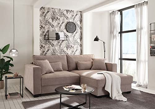 Froschkönig24 Melvin Ecksofa Polstergarnitur Sofagarnitur 200x140 cm Rosa
