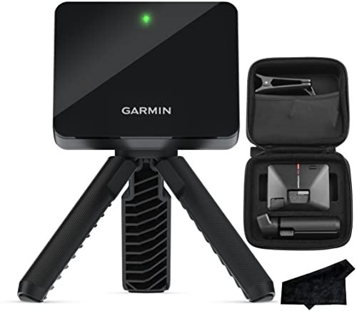 Garmin Approach R10, Portable Golf Launch Monitor, Take Your Game Home, Indoors or to The Driving Range, Up to 10 Hours Battery Life with Signature Series Cloth