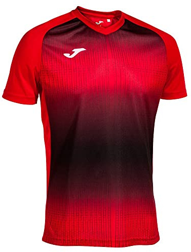 Joma Tger V Men's Short-Sleeved T-Shirt Red Black