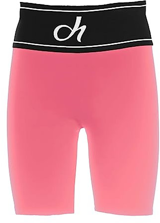 DEHA - Radlerhose Biker Stretch Shorts aus Baumwolle, Rose Fluo (XS)