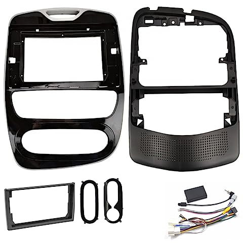 Sound-way Kit de Montage Autoradio, Façade Cadre de Radio 9 / 10.1 Pouces, Adaptateur Compatible avec Renault Clio 2012 2019