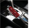 CGEAMDY Cubierta Del Freno De Mano, Bling Cubierta Freno De Mano, Funda Protectora Universal Para Freno De Mano Para Coche, Cubierta Con Incrustaciones Diamantes Coche Interior Accesorios(Rojo)